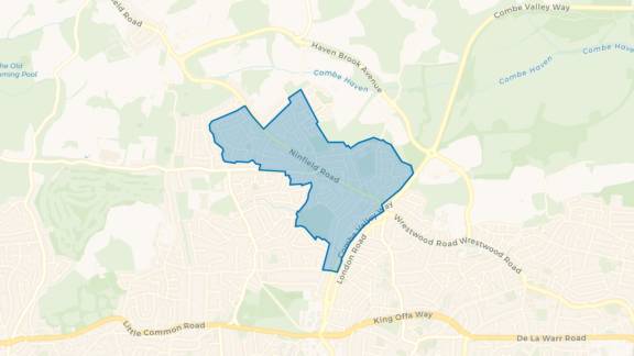 Simple map showing the outline of the Heart of Sidley Big Local area.